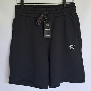 allbirds R&R Sweat Shorts Black XS Hemp Cotton Blend